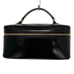 GUCCI Bamboo Black Leather Vanity Bag bran190-101725